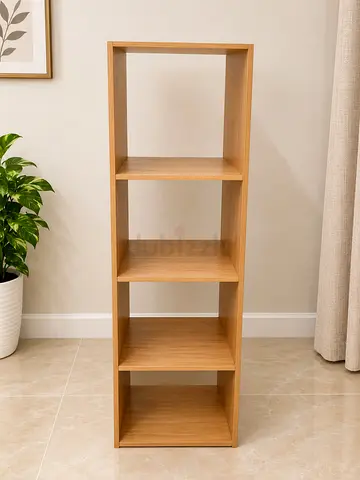 IKEA-style 5-tier Oak Effect Bookcase / Shelf Unit - Good Condition 50x150cm