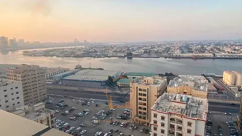 Furnished one-bedroom apartment in Al Rashidiya 1, behind the Ramada Black Hotel. Clean and tidy mattress, balcony overlooking the creek.