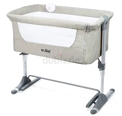 Jikel Nova Baby Crib + Mattress – Grey