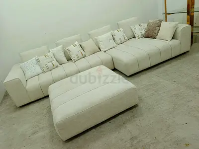 Solid quality chattels and more brand large lshape sofa with ottoman