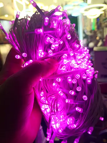Purple LED String Lights - 50m Decorative Fairy Lights, Working