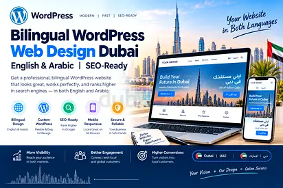 Bilingual WordPress Web Design Dubai – English & Arabic SEO-Ready