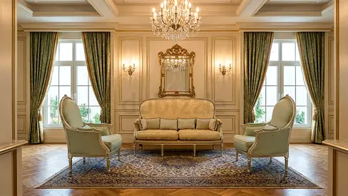 Beautiful Arabic Style Sofa Set – 3+1+1 seating arrangement. Perfect for a stylish and comfortable h