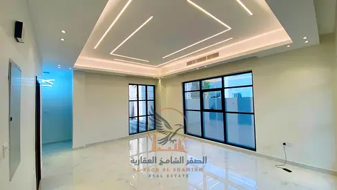 عجمان الحليو 2 فيلا جديدة للإيجار السنوي 5 غرف ماستر ومجلس  تشطيبات جديده وتصميم مميز