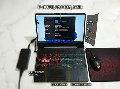 ASUS TUF Gaming F15 (144Hz | Intel Core i7 | 32GB RAM | GTX 1650 Ti / GTX 1650)