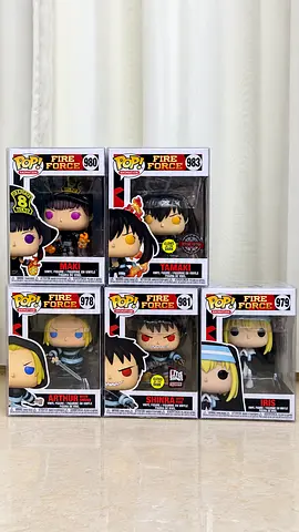 Funko Pop! Fire Force set - Tamaki, Arthur, Shinra, Iris (5 pcs)