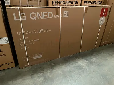 LG Tv 85 inch QNED 85QNED93 144hz 2025 4k smart tv 1 year warranty Box Pack