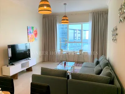 1 غرفة نوم مفروشة | برج V3 JLT | إطلالة على وسط المدينة