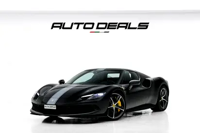 2025 Ferrari 296 GTB | Extremely Low Mileage | Warranty & Service Contract | Titanium Grey Stripes