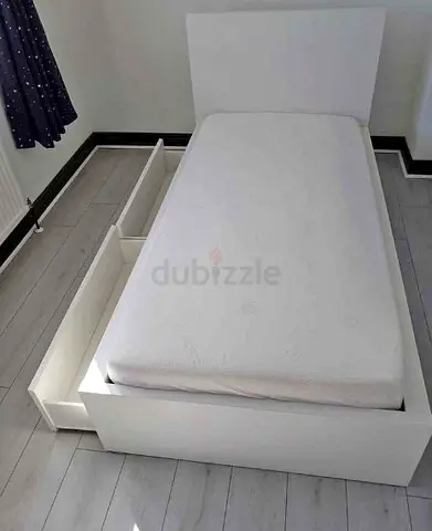 Ikea Single Bed with Mattress Available in Perfect Condition