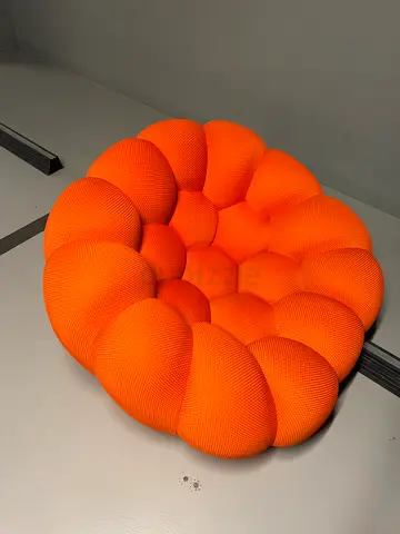 Unique Orange Bubble Floor Cushion / Pouf