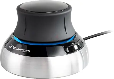 3Dconnexion SpaceMouse Compact 3DX-700059 3D Mouse,black 3D mouse, precise 3D navigation in six degr