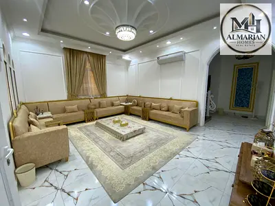 Fully Furnished 5-Master Bedroom Villa for Rent in Al Yasmeen, Ajman | Maid’s Room, 2 Kitchens, Covered Parking for 4 Cars, Citizen Electricity