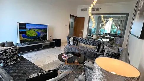 Stunning 3BR furnished apartment for monthly rent super deluxe creek view high speed internet all bills private parking gym pool ready