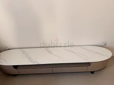 Marble coffee table and TV stand
