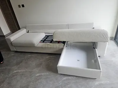 Ikea vimle L shape sofa bed with mattress