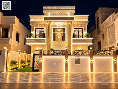 An exceptional opportunity featuring a luxurious classic design. Includes 4 master bedrooms. Located in Al Helio, Ajman. Registration and ownership tr
