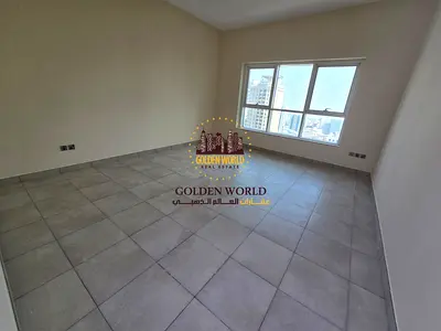 Spacious 2BR, master maid's room, built-in wardrobes, balcony, open views, gym, pool and free parking. AED 60K yearly. Call !