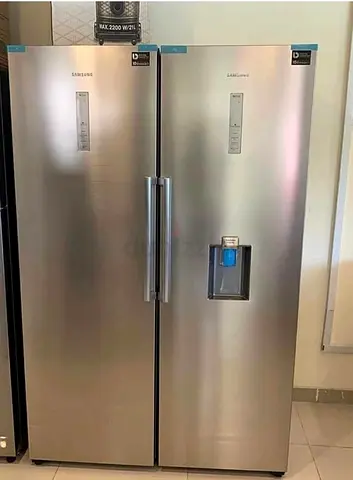 Samsung Upright Refrigerator and Freezer separate set