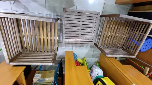 Set of 3 wooden outdoor furniture use for sale