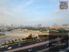 Furnished 2BR apt for rent in City Towers Nuaimiya 3 Ajman, master BR, 2 balconies & free parking, a
