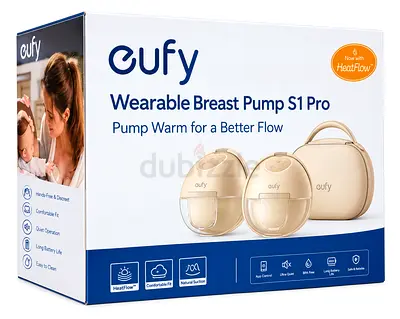 Eufy Wearable Breast Pump S1 Pro (Pair) with Carry Case - Gently Used