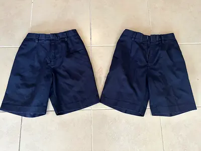 STITCHES school shorts (x2) - Age 9-10