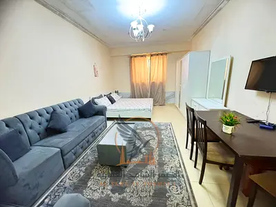 Furnished studio for monthly rent in Al-Yasmeen Towers at the lowest price; prime location close to amenities and ready for immediate occupancy.