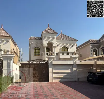 فيلا للبيع في عجمان - منطقة الروضه 3 - مساحة 5000 قدم مربع (5 غرف نوم+ صالة + سطح + مجلس + ساحة كبيرة + غرفة خادمة) تملك حر لجميع الجنسيات