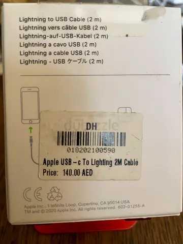 Apple USB‑C to Lightning Cable 2m (original packaging) - not used