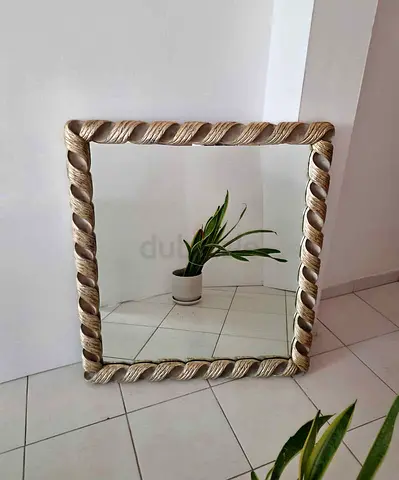 Christopher Guy Hand Carved Ribbon Wall Mirror - Silver Leaf