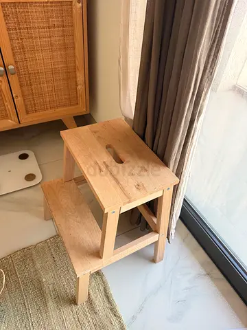 Wooden Step Stool, 2 Steps (IKEA BEKVAM style)
