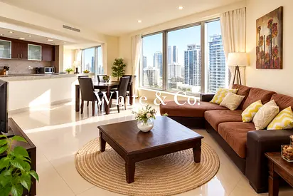 Furnished 1 Bed | High Floor | Marina View