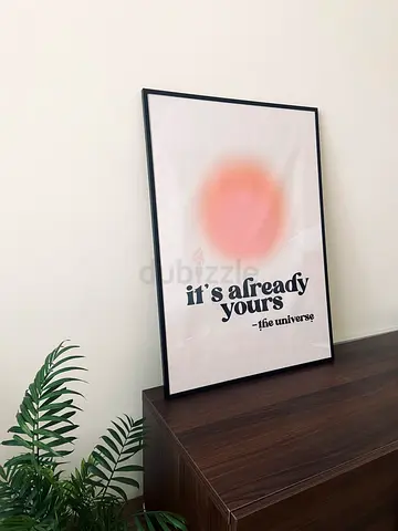 IKEA Frame LOMVIKEN with poster - 'it's already yours' 51x72cm
