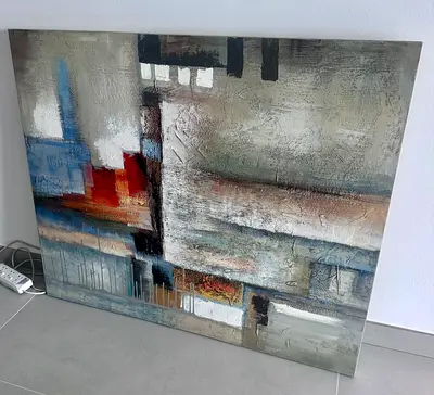 Large Abstract Canvas – 120 x 100 cm