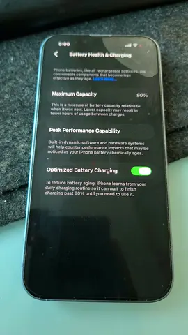 iPhone with 80% Battery Health - Good Working Condition