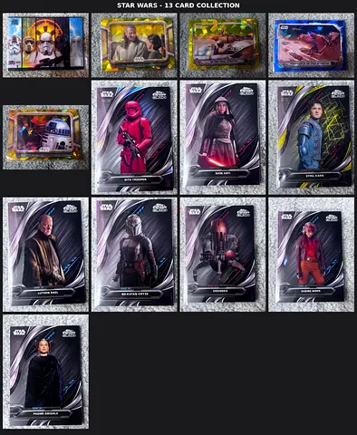 Star Wars 13-Card Collection — Assorted Character Cards (Mixed Inserts)