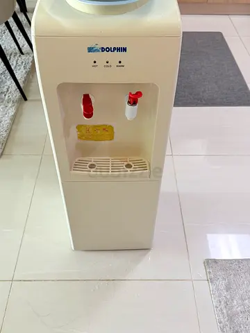 Dolphin floor-standing water dispenser - white, very good condition