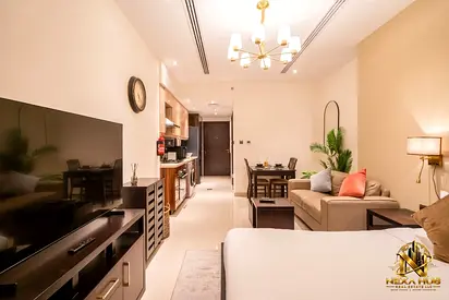 Furnished Studio | Elite Downtown Residence 1 | Balcony Marina & Burj View