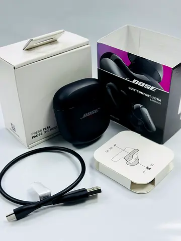 Bose QuietComfort Ultra Earbuds with Case and Accessories - Good Condition black