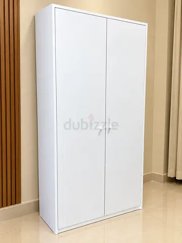 White 2-Door Wardrobe / Armoire - Good Condition