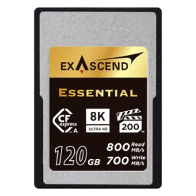 Exascend Essential CFexpress Type B 120GB — High Speed Card (800/200 MB/s)
