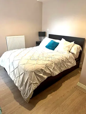 Ikea king size bed with mattress and storage drawers