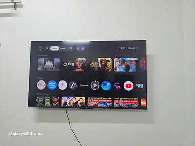 TCL 50-55 inch Smart LED TV - Wall-mounted, Google TV