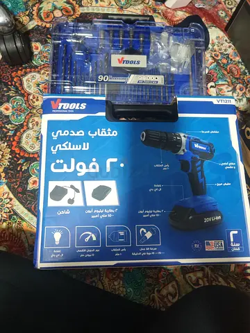 Vtools 20V Cordless Drill Kit with Accessories (Like New)