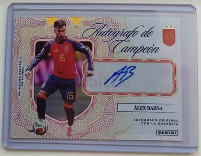 Alex Baena Autografo de Campeon /100 - Panini Pasion Espana 2026