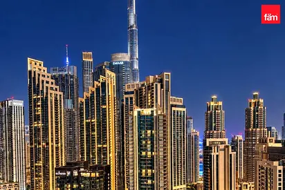 Corner & Burj View | High Floor | SemiFurnished