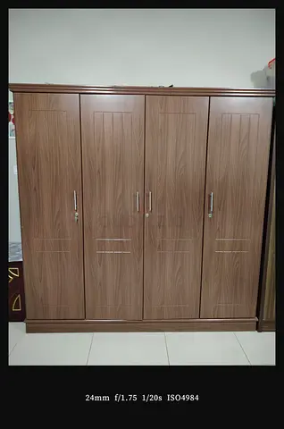4-door wooden wardrobe in good condition
