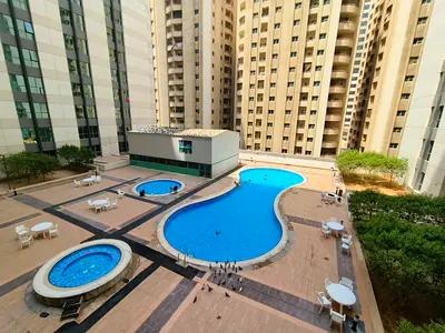 Luxury 1bhk 1full bathroom 1month free gym pool free maintenance Chillar free front of Dubai border rent 38k 5cheque payment