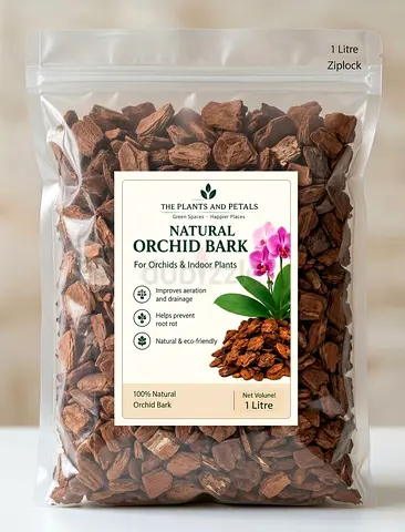 Natural Orchid Bark Soil 1L | Premium Drainage for Indoor Plants